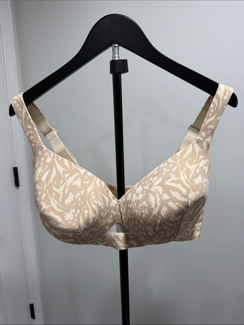 Cacique Beige Cream Printed Full-Coverage Bra
